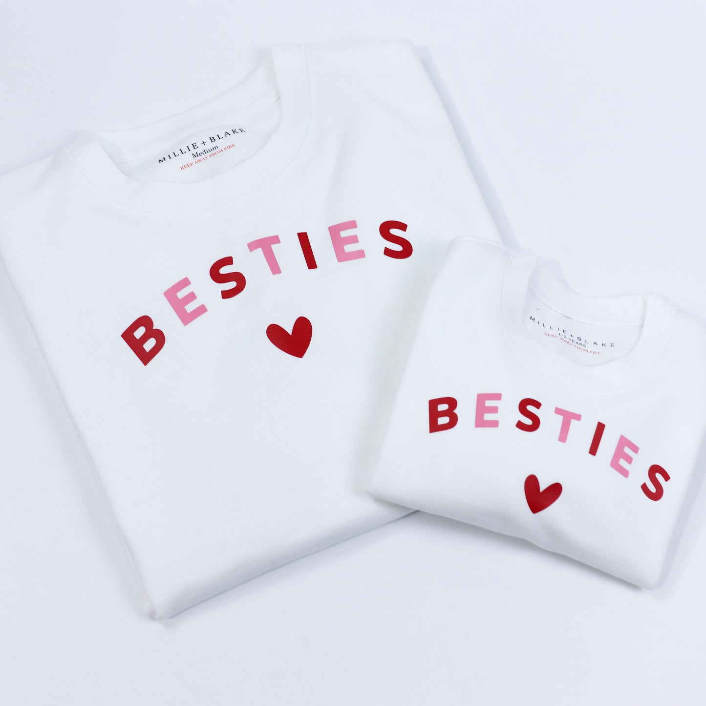 Besties Two Tone Soft Style Children's Sweatshirt (From 6-12 Months)  (Made to Order)