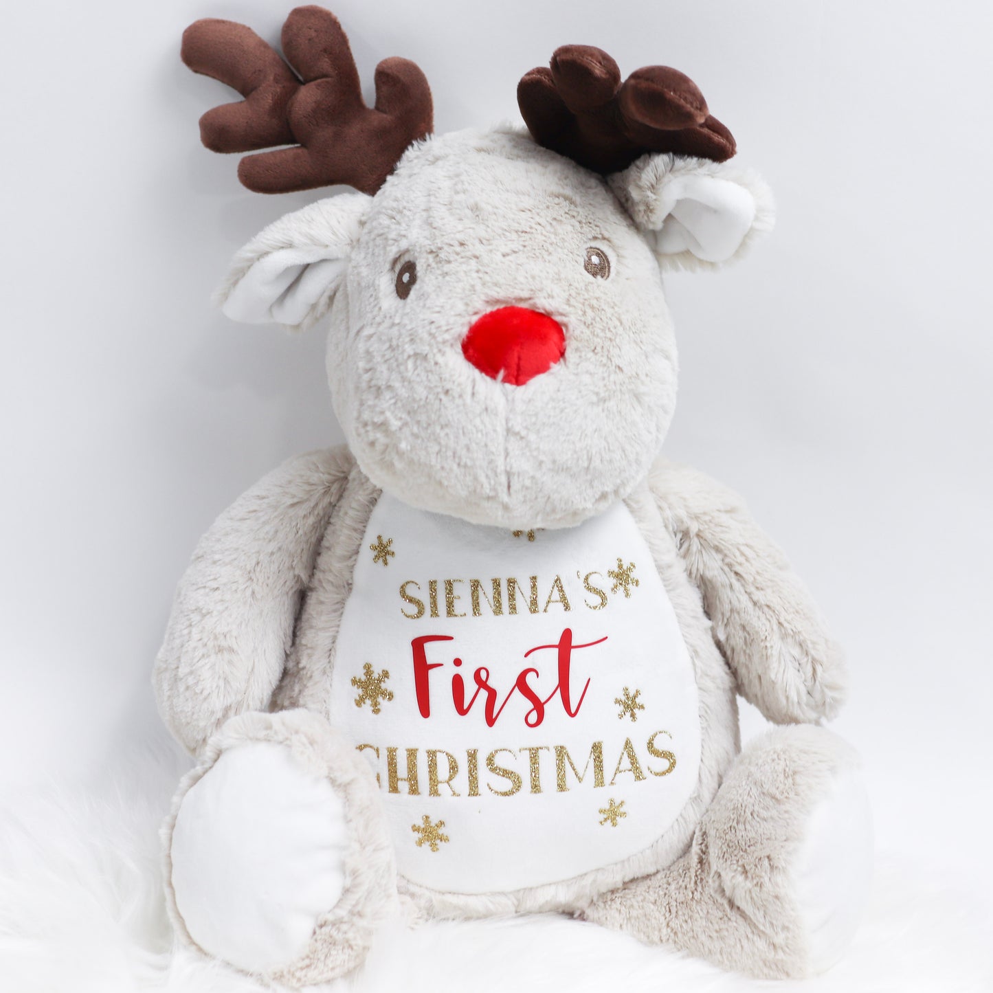 First Christmas Personalised Reindeer