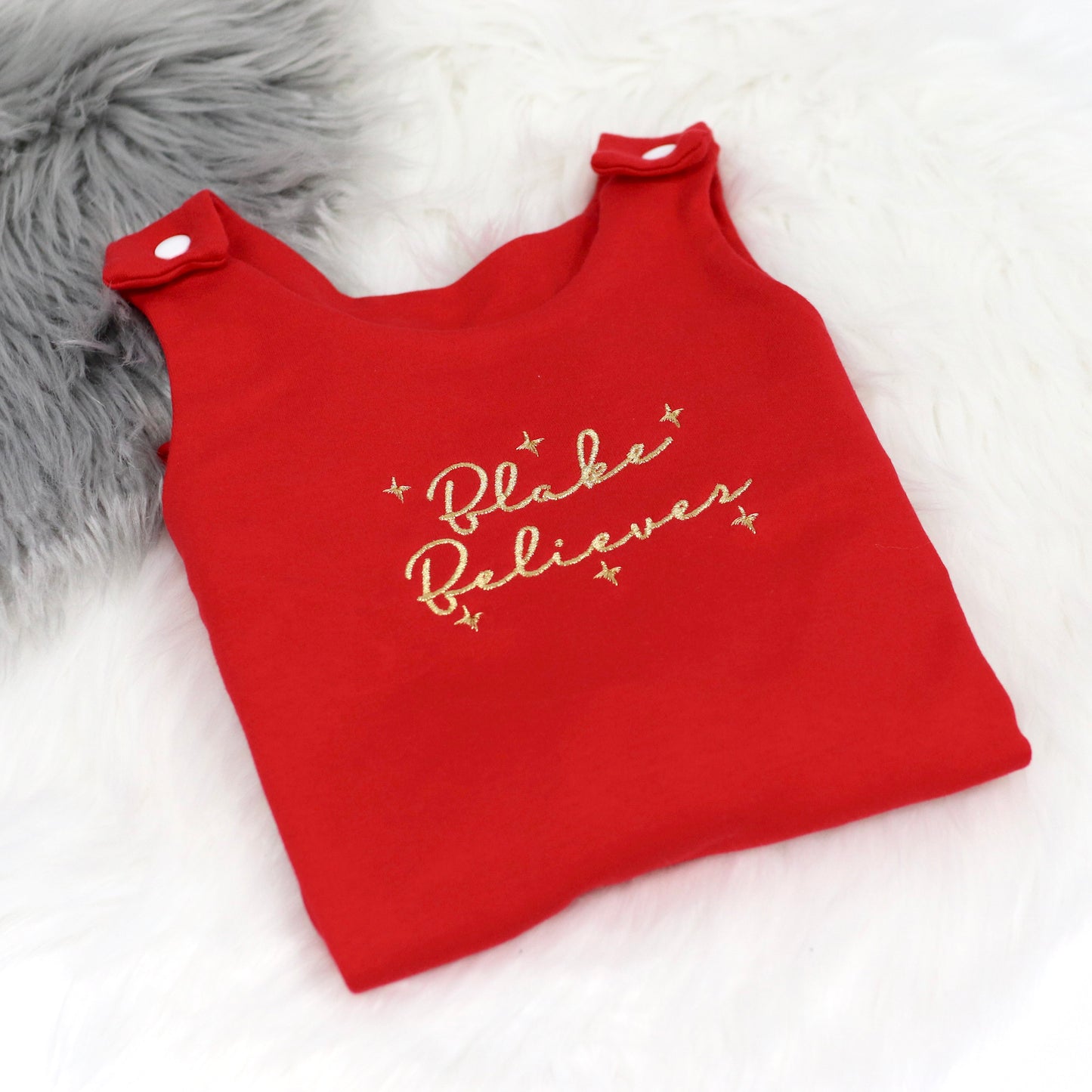 Blesson Believes Red Lounge Romper (Made to Order)
