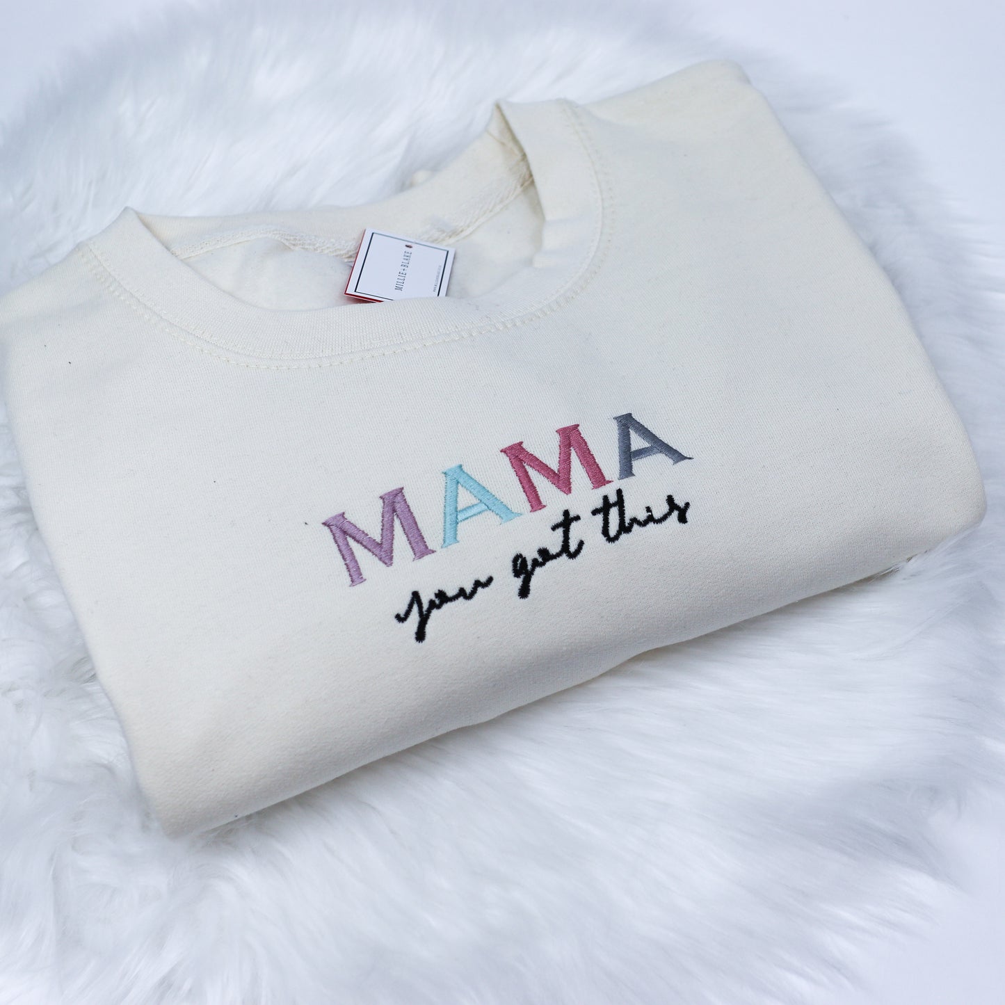 Mama you got this Pastel Rainbow Vanilla Unisex Adults Sweatshirt (Made to Order)