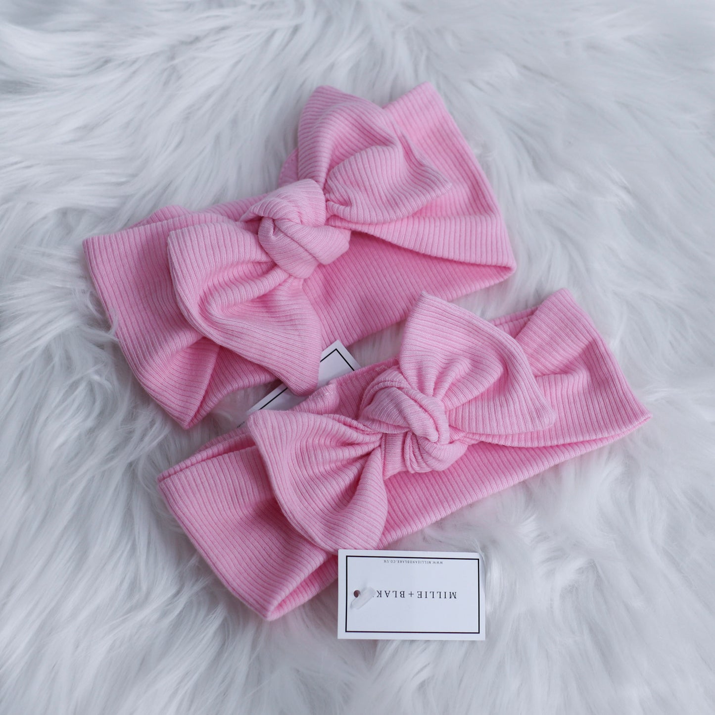 Baby Pink Ribbed Lounge Headwrap (Made to Order)