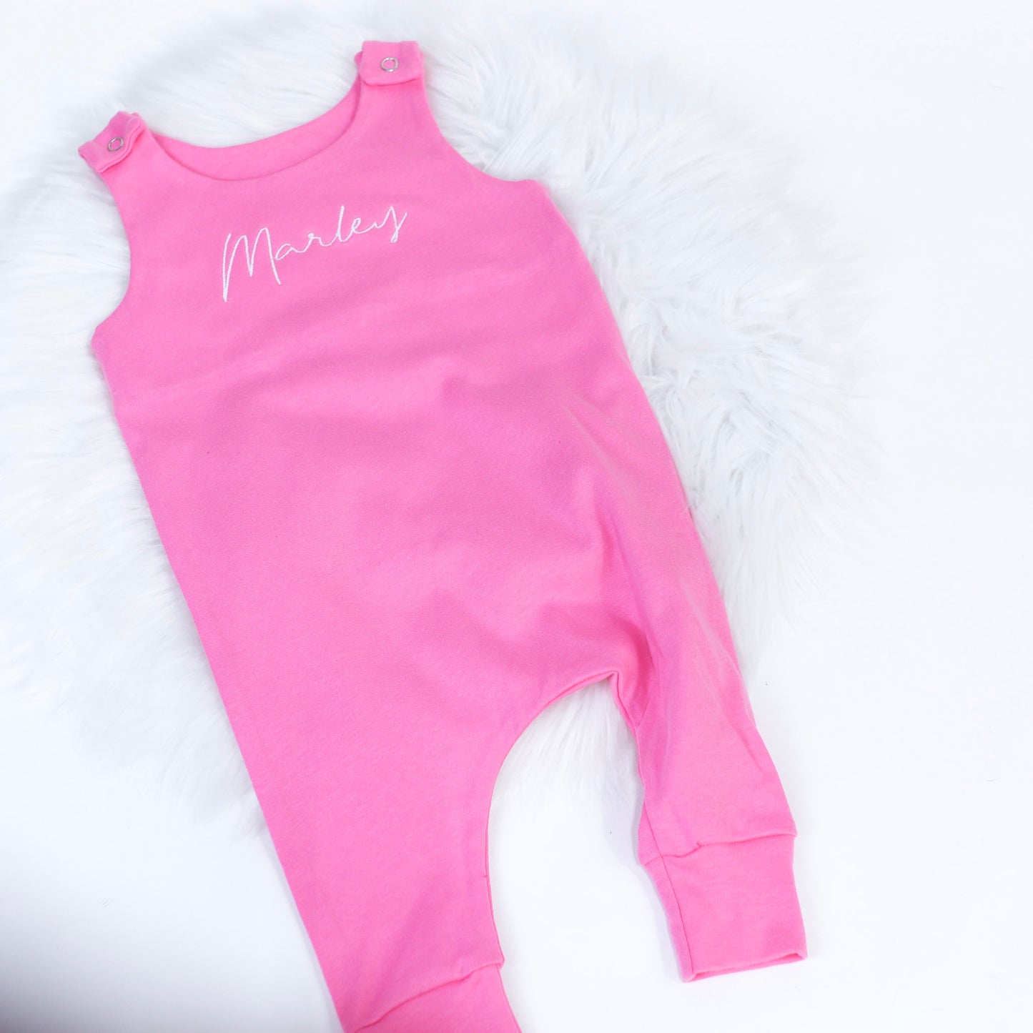 Candy Pink Lounge Romper (Made to Order)