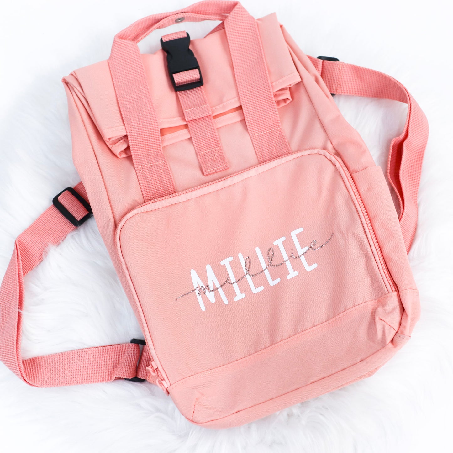 Dreamy Personalised Mini Roll Top Backpack