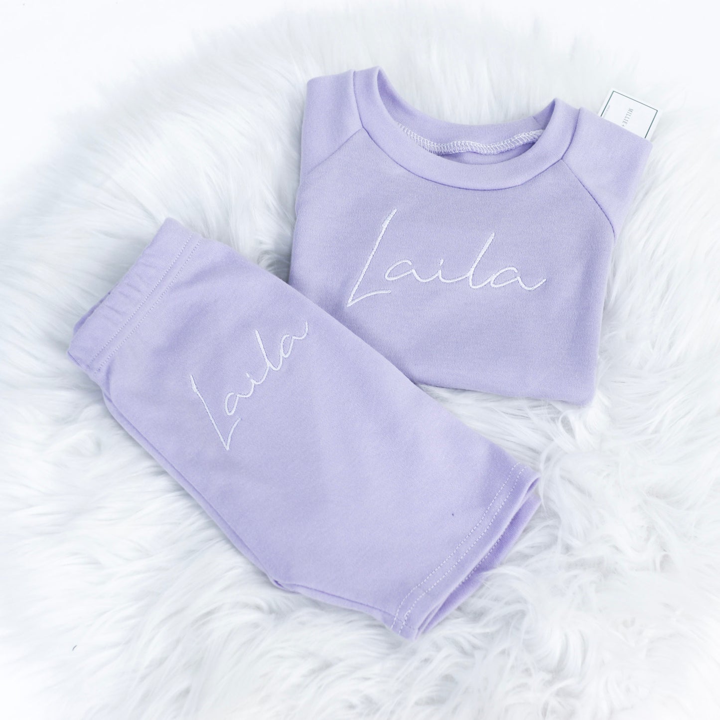 Lilac Cycle Shorts Lounge Set (Made to Order)