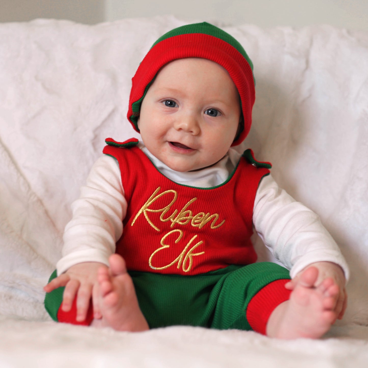 Elf Ribbed Lounge Romper (Made to Order)