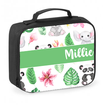 Jungle Floral Personalised Lunch Bag