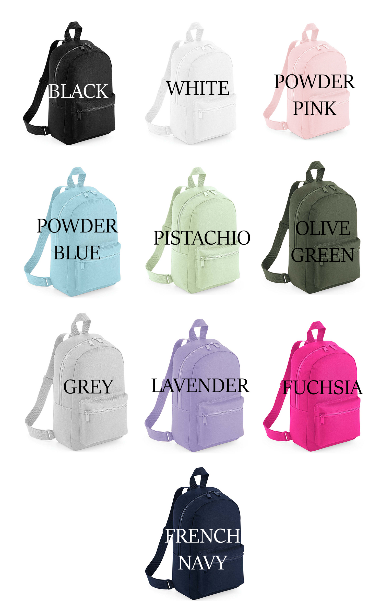 Bromello Name Mini Essentials Backpack