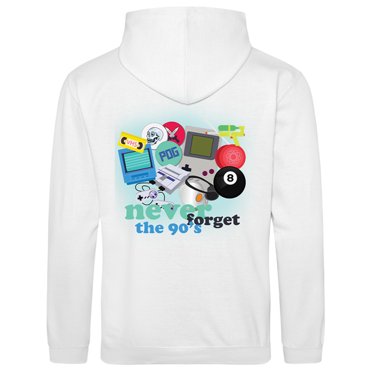 Never Forget To 90's Gadgets Unisex Adults Hoodie
