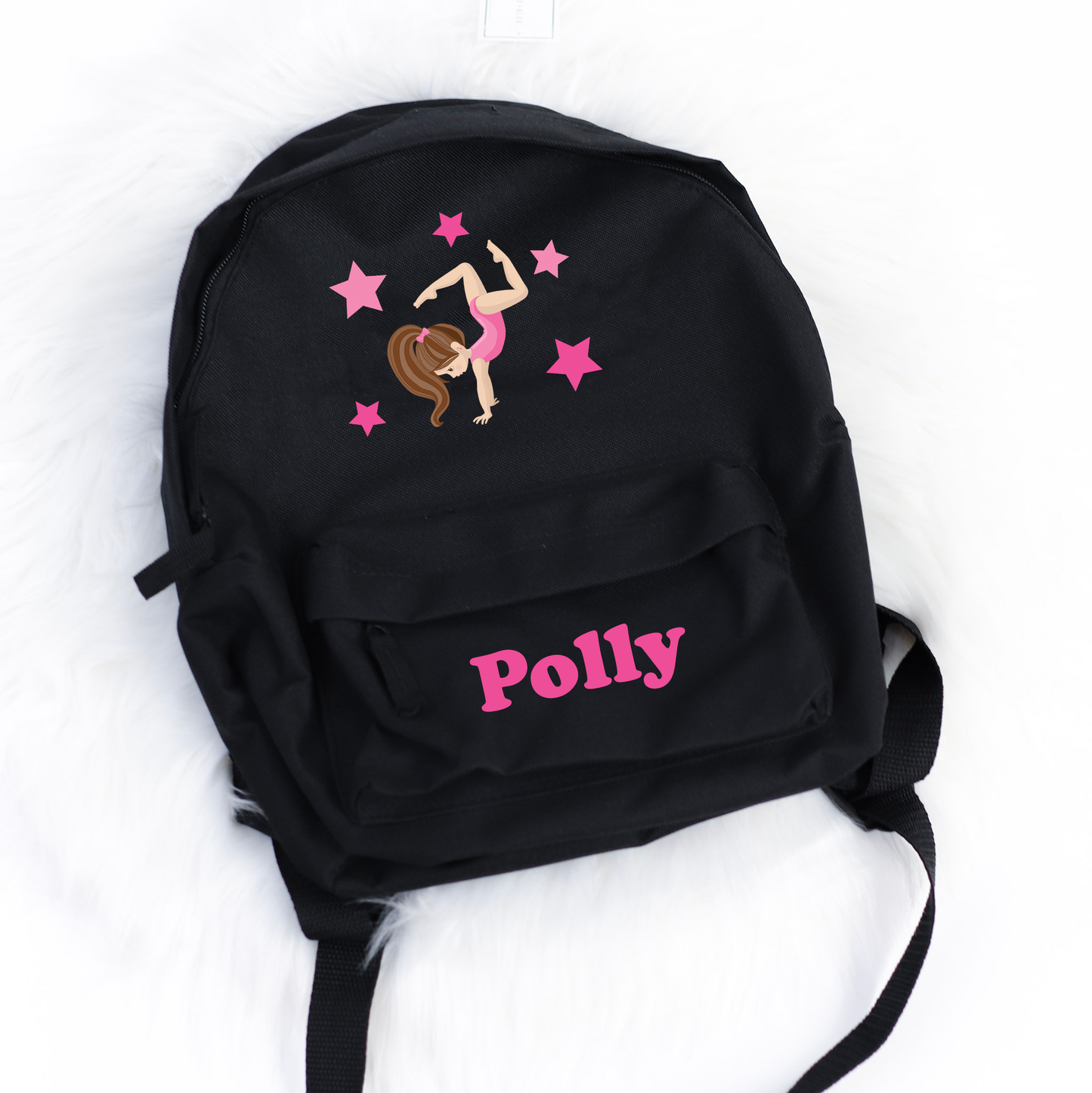 Pink Gymnast Star Personalised Mini Fashion Backpack