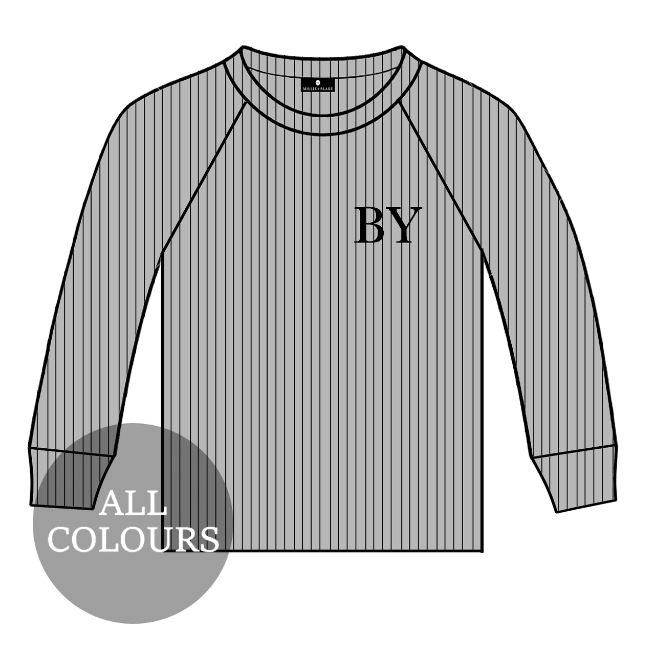 CYO Ribbed Lounge Long Sleeve T-Shirt (Made to Order)
