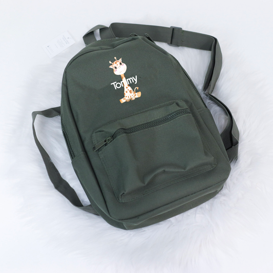 Solo Giraffe Name Mini Essentials Backpack