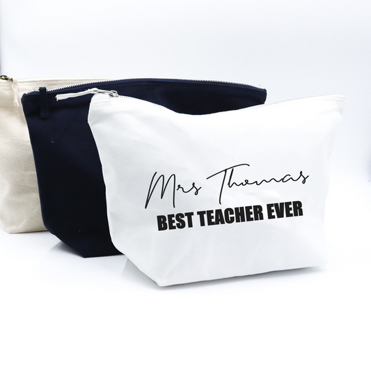 Tiffany Best Teacher Ever Accessory Bag