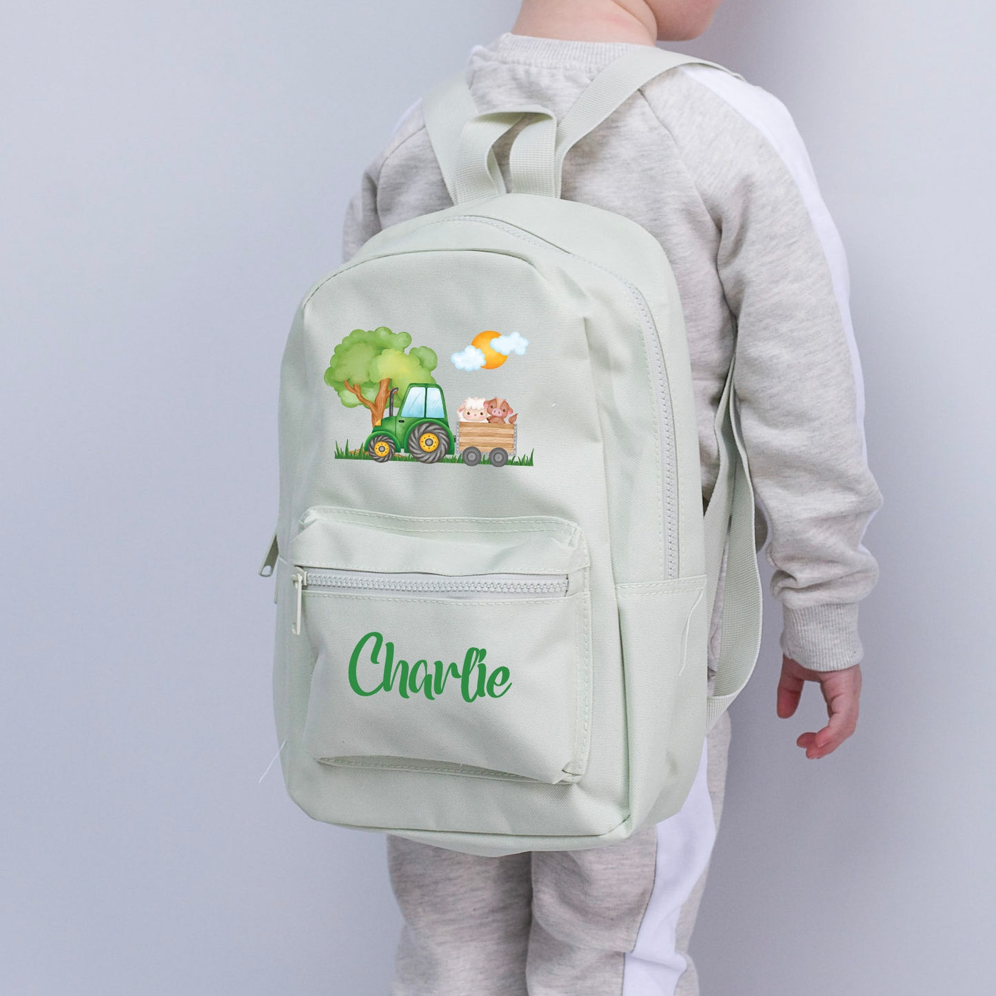 Tractor Farm Name Personalised Mini Essentials Backpack