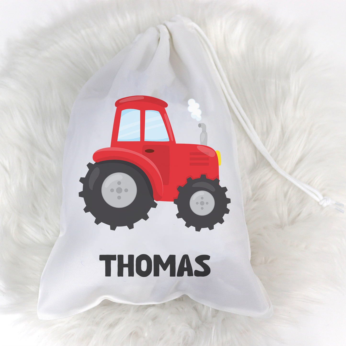 Tractor Personalised Sack
