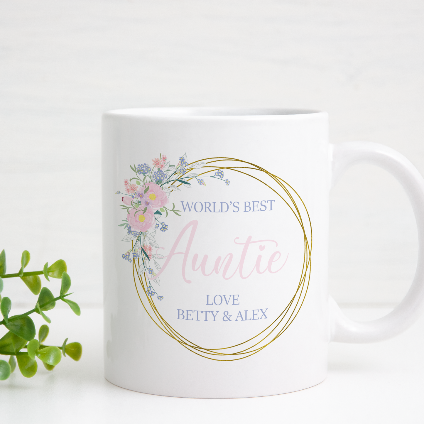 World's Best Auntie Personalised 11oz Mug
