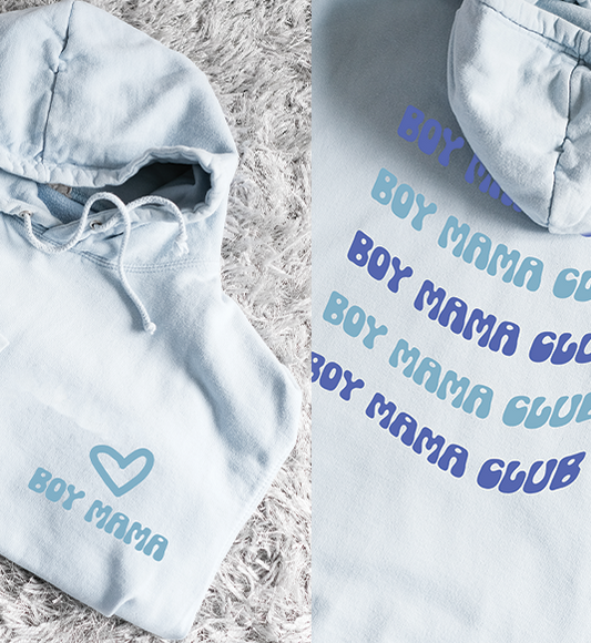 Boy Mama Club Unisex Adults Hoodie (Made to Order)