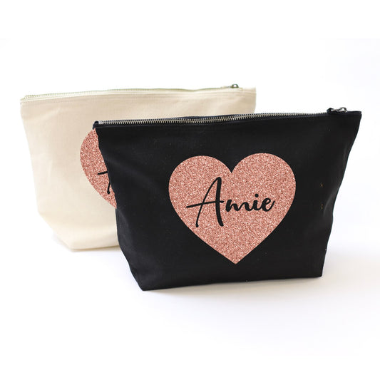 Heart Cut Out Accessory Bag