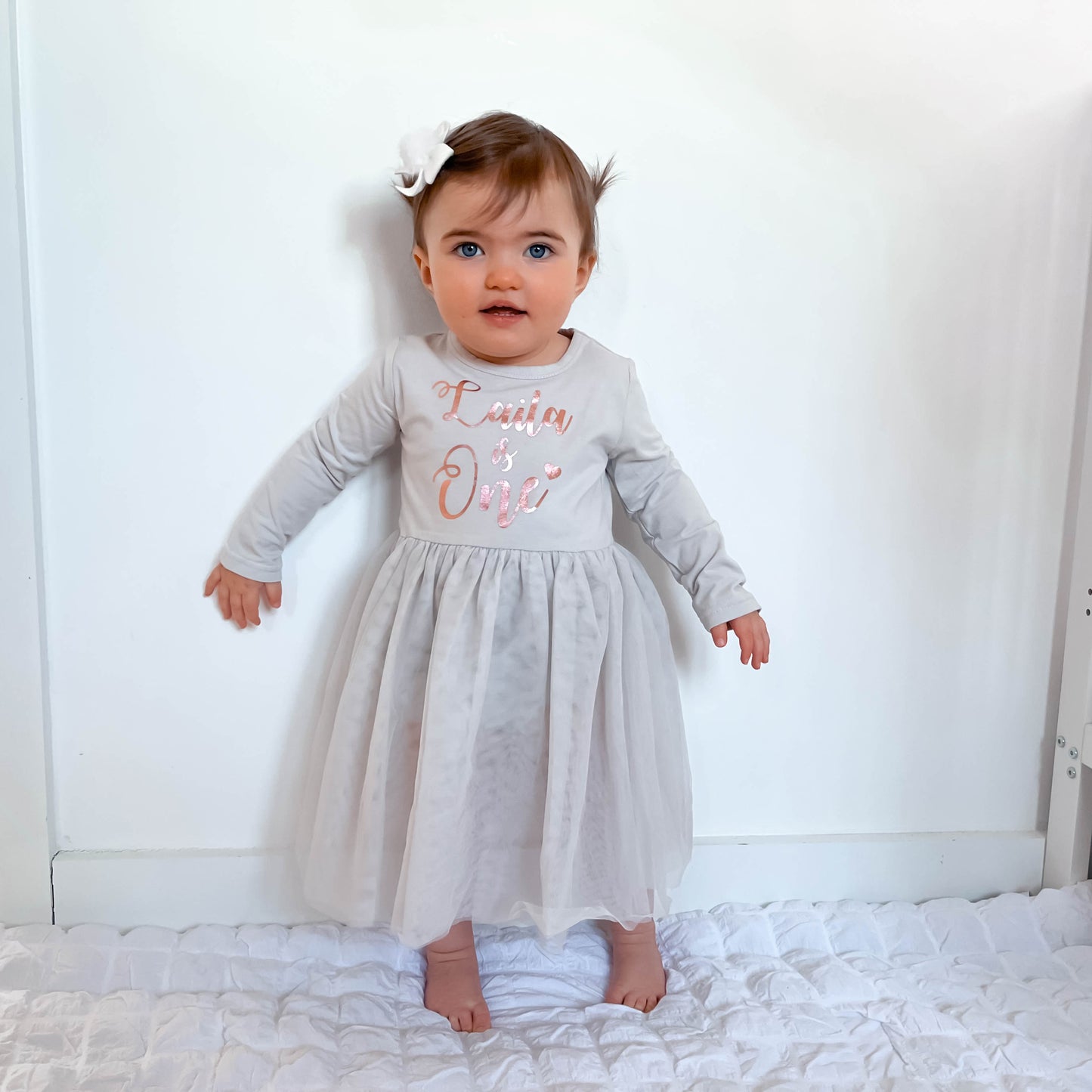 Personalised Swirly Is One Birthday Tutu Dress