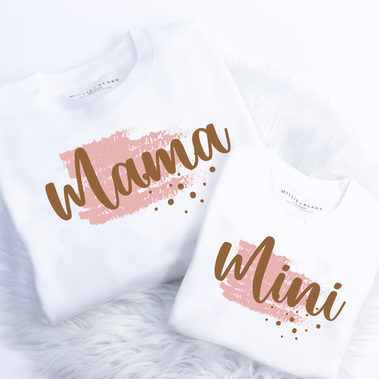 Mama Pink Blush Unisex Adults Sweatshirt (Made to Order)
