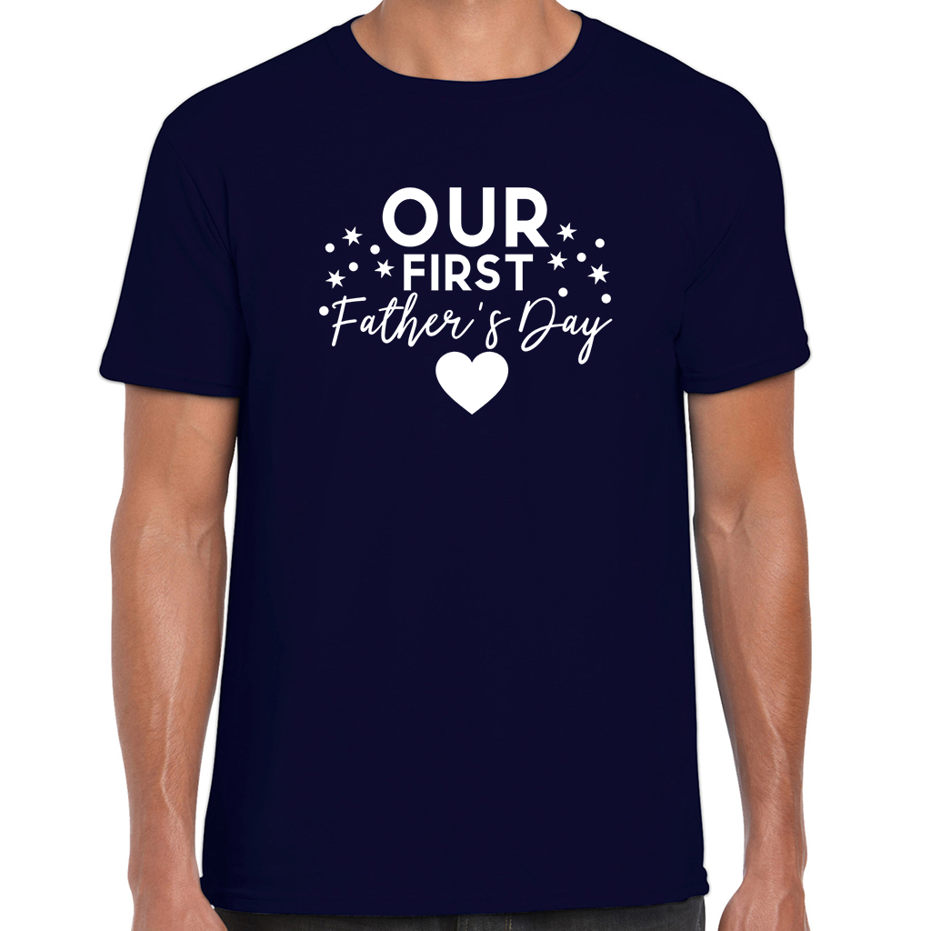 Our First Father's Day Spots Adults Softstyle T-Shirt