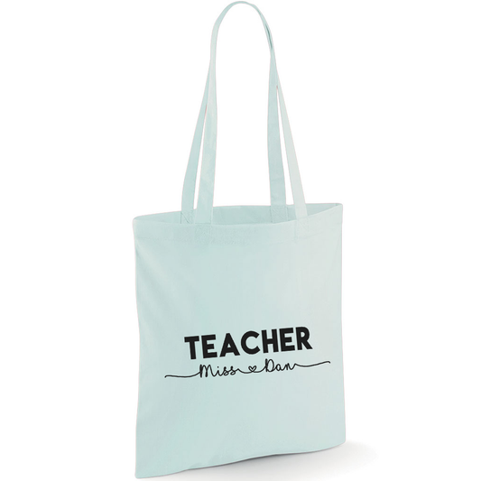 Teacher Tote Long Handle Tote Bag