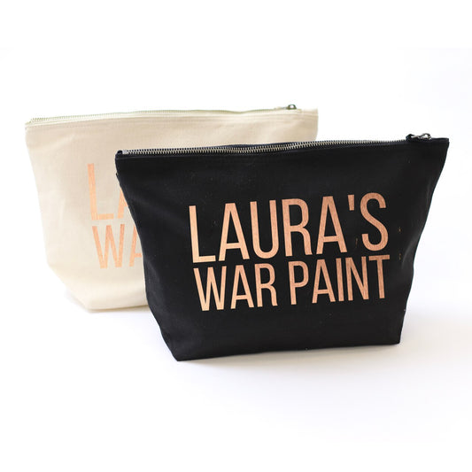 War Paint Personalised Accessory Bag